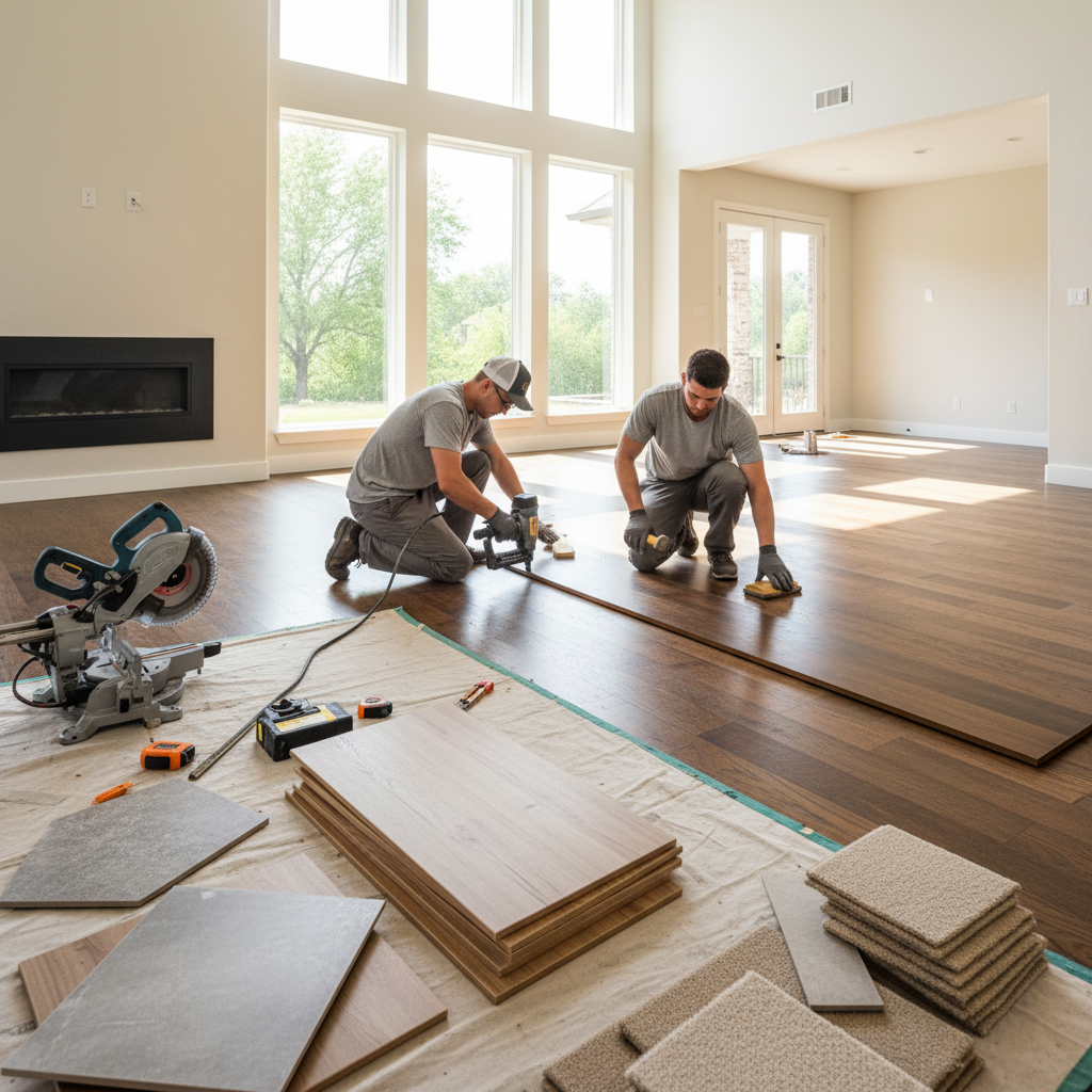 Professional flooring installation in Spring