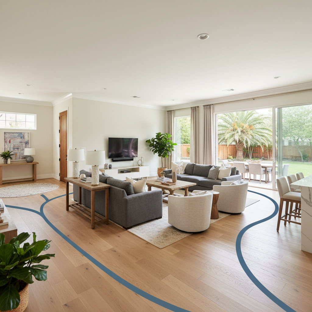 Furniture & Traffic Flow Planning - Tell Projects Spring TX
