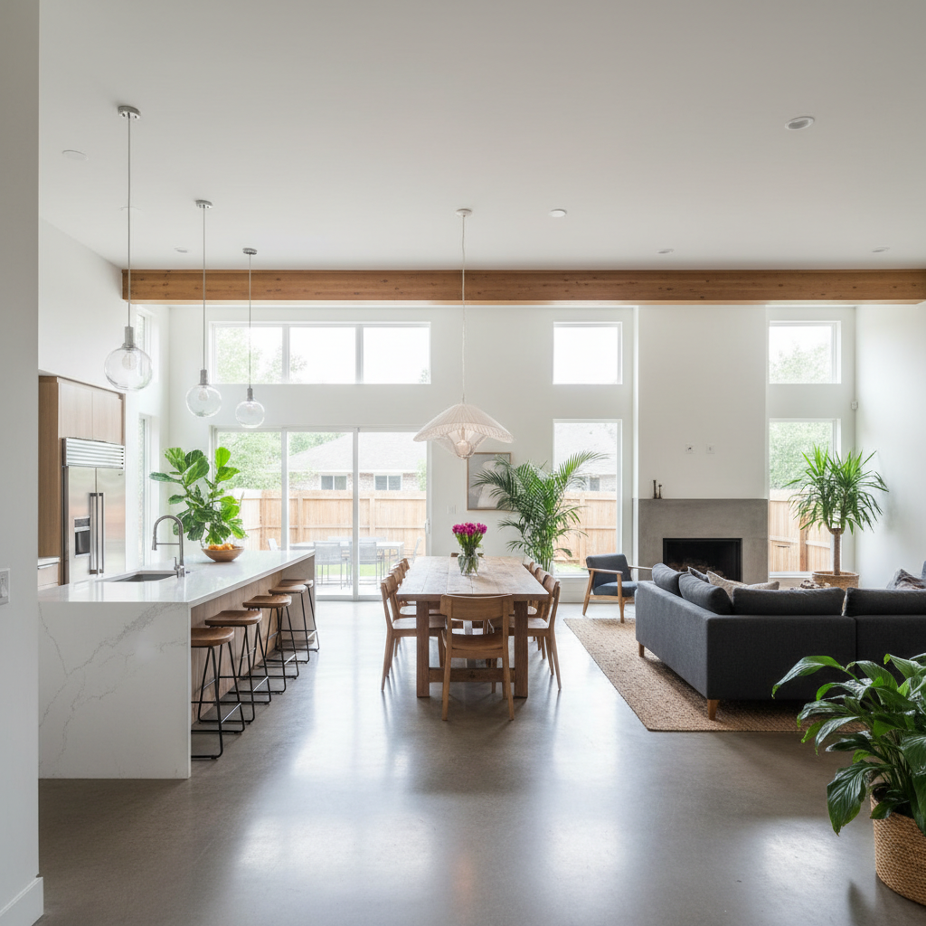 Open Concept Space Planning - Tell Projects Spring TX